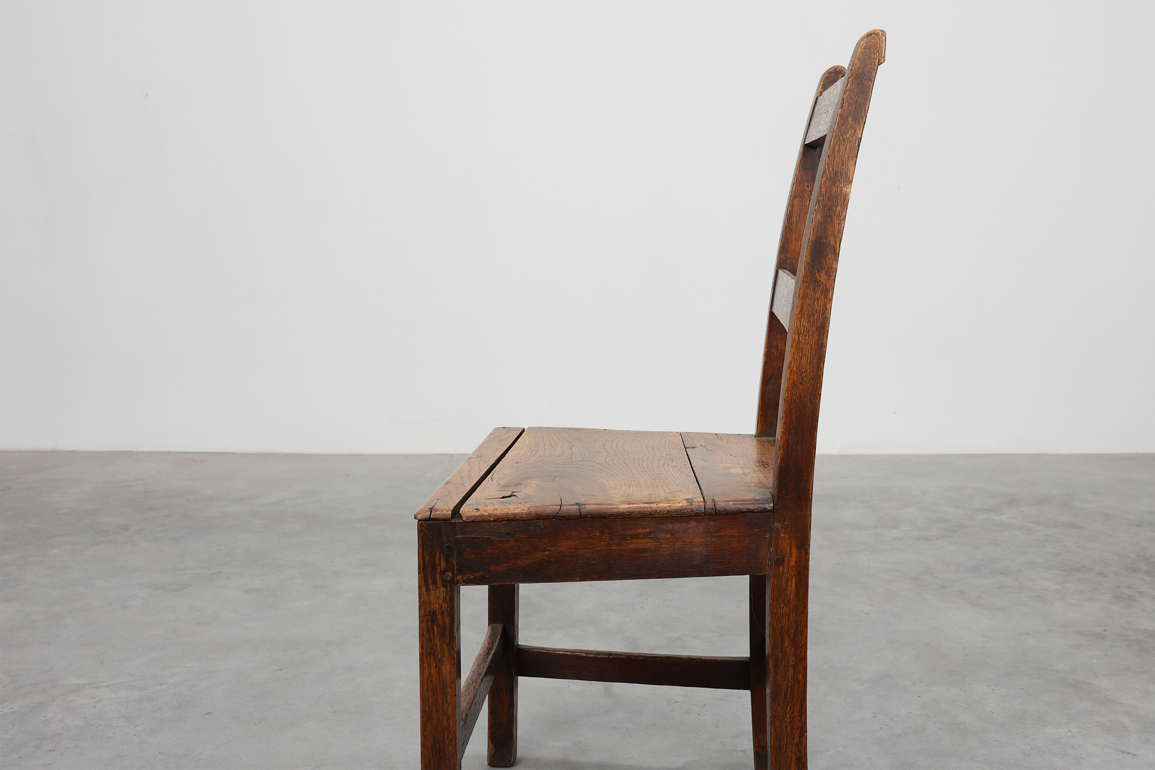 Antique late 19th century oak side chair, Belgiumthumbnail